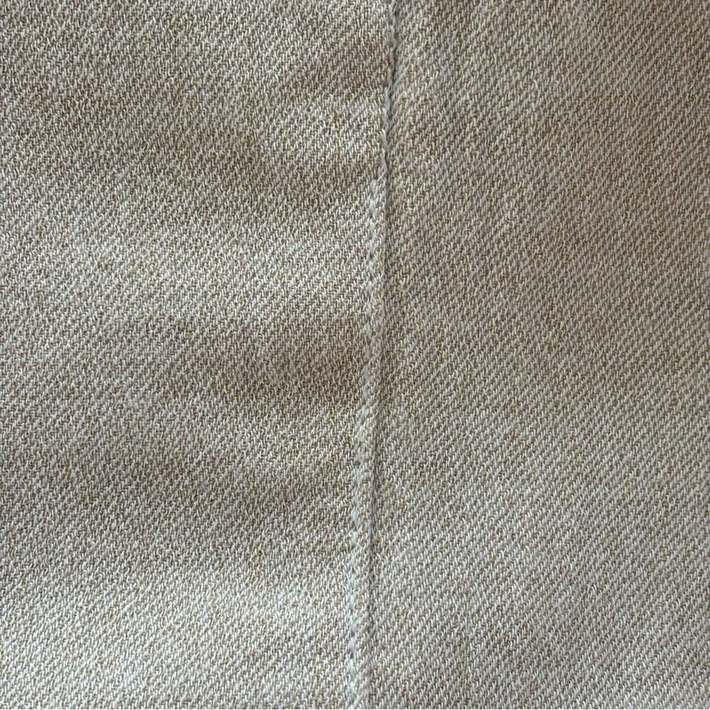Zara Crinkle Linen Oatmeal Jacket Size XS - Picture 9 of 10